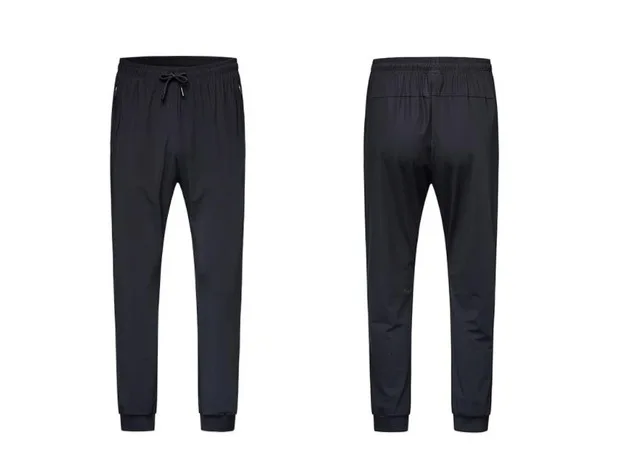 Black XXL Xiaomi Uleemark ощущение прохлады эластичные спортивные штаны комплект летней одежды сенсорный впитывающие пот дышащие Повседневное сухой спортивные брюки для мужчин - Цвет: Black XXL