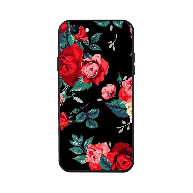 Fashion Black Silicone Case For OPPO Realme 1 Cases Soft TPU Phone Cover For Oppo A79 A71 A59 F3 F11 Coque Bumper Fundass - Цвет: X026
