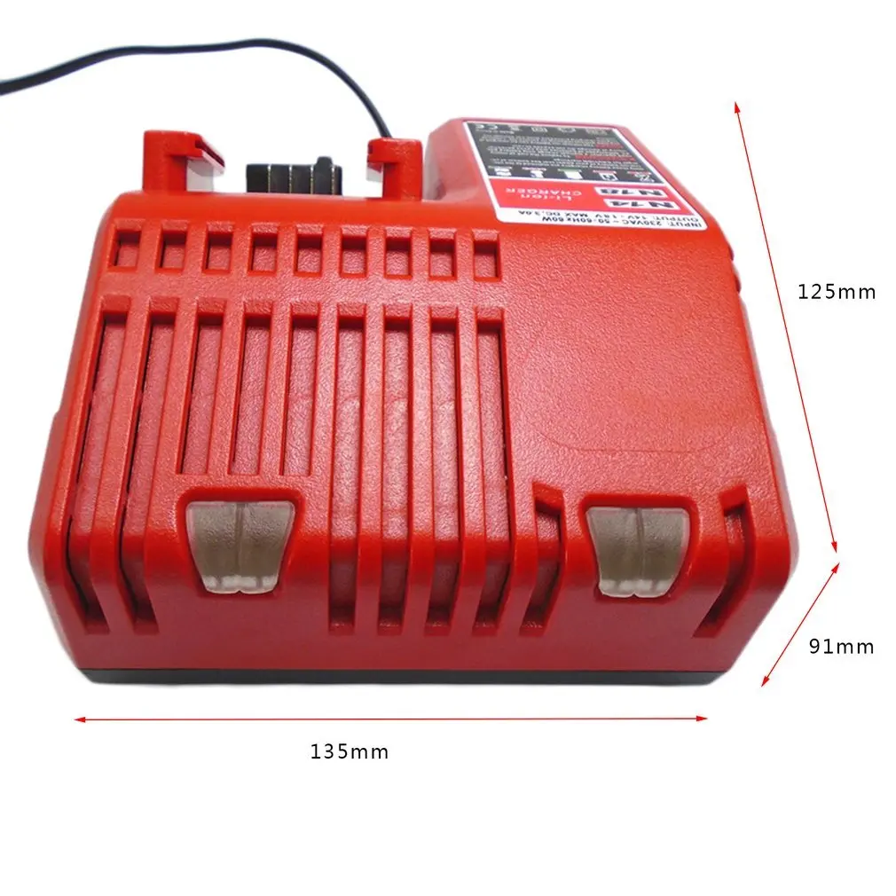Сменное зарядное устройство для Milwaukee M18B4 M12-18C 48-11-1850 48-11-1852 48-11-1840 14,4 V-18 V литий-ионный аккумулятор