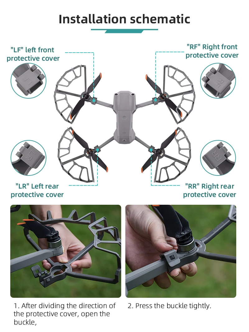 hélice guarda para dji para mavic ar drone lâmina protetor capa acessório adereços hélice protetor