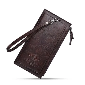 

Newhotstacy Bag 110619 men's long wallet retro soft pu leather purse card bag