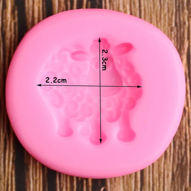 3D Juh -Szilikon Formák Állatok Fondant Penész Barkács Torta Díszítő Szerszámok Süti Sütés Cukorkás Cukorka Agyag Csokoládé Gumpaste - Image 2