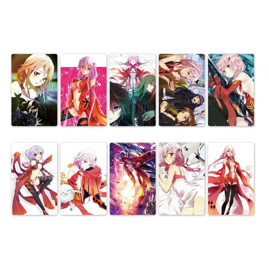 10 шт. Новое поступление GUILTY CROWN аниме карты стикеры s DIY водонепроницаемый скраб карты стикеры детские игрушки наклейки s коллекция подарок
