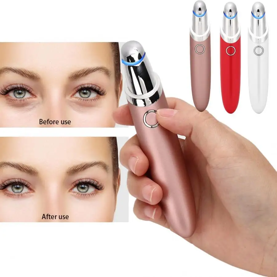 Eye Cover Sleeping Mask Portable Electric Blue Red Light Vibration Heated Eye Massager Anti-aging Eye Care Eyes