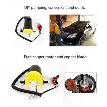 

12V 5A DC Motor Oil Diesel Extractor Scavenge Suction Transfer Change Pump