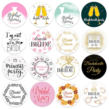 

Team Bride Tribe Bridesmaid Party DIY Sticker for Bride To Be Bachelorette Hen Party Bridal Shower Decoration Sticker Labels