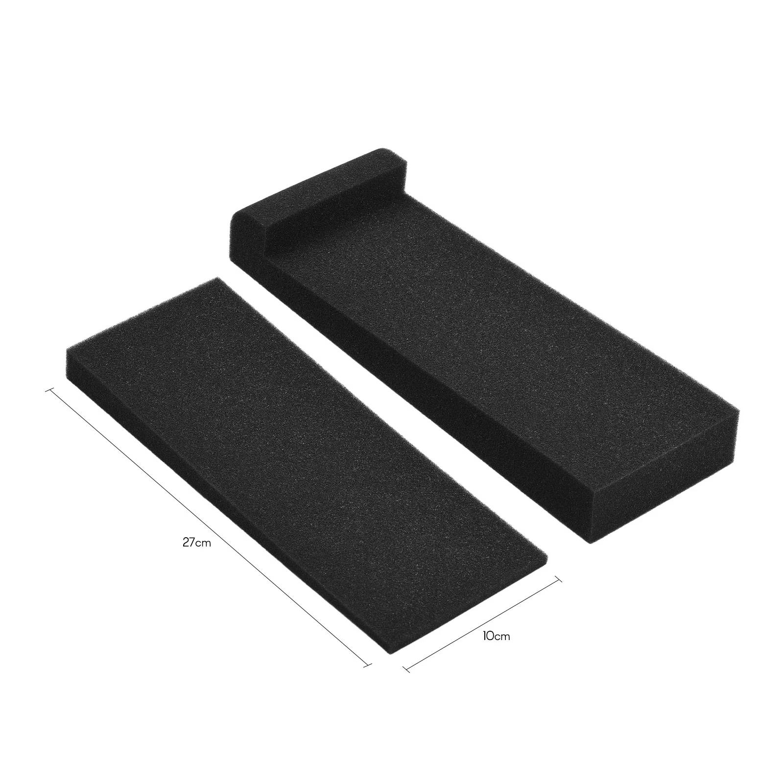 2 Packs High Density Acoustic Isolation Foam Isolation Pads 30 * 27cm Usable Area for Studio Monitor Speaker