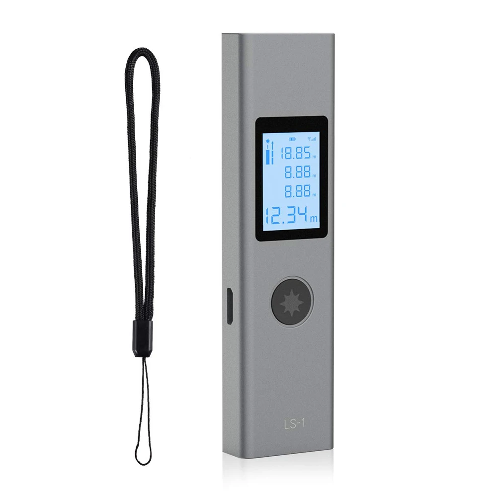 MiniHandheld40MSmartDigitalLaserDistanceMeterRangeRangefinderPortableUSBChargingDistanceMeasuringMeter