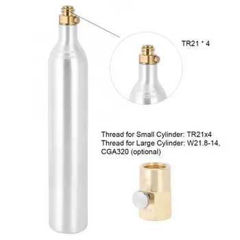 

0.6 L Soda Bottle Cylinder with Valve TR21x4 Bottle with Soda Refill Adapter Accessories