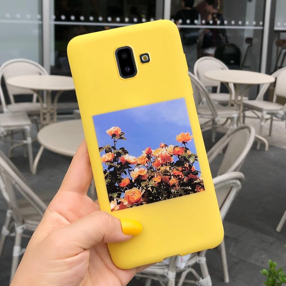 Многоцветный Чехол для samsung J6 Plus, разноцветный чехол с милым животным из ТПУ, чехол для телефона samsung J6Plus Galaxy J 6 J6 Plus, мягкий чехол - Цвет: Многоцветный