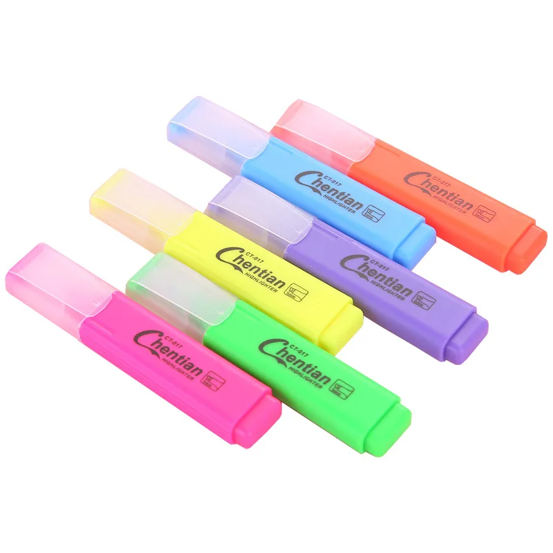 

Cute Markers Set Macaroon Color Colorful Highlighters Pastel Markers 6 Colors Single Text Focus Marker Pens for School Office