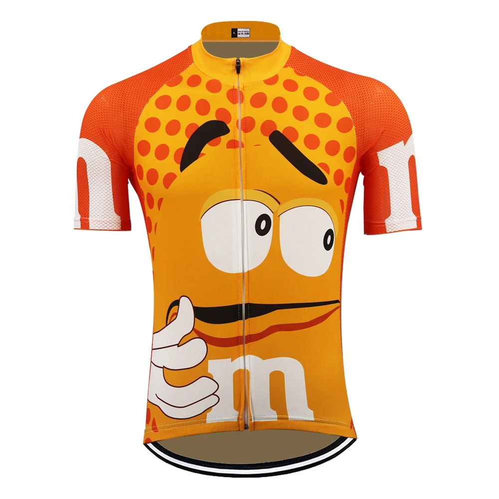 M&ampM Short Sleeve Cartoon cycling jersey 2019 men's MTB Top Quality Cycling Wear Ropa Ciclismo Maillot Triathlon Bicycle Clothes | Спорт