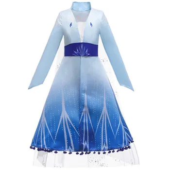

Frozen2 Elsa Princess Dress Teenager Girls Princess Set Christmas Gift Cosplay Costumes Birthday Party Princess Dress X5072