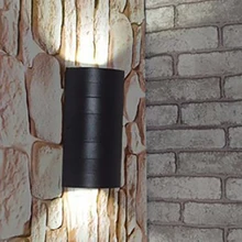 6 Вт открытый крыльцо настенный светильник садовый светильник s светодиодный водонепроницаемый полуцилиндрический настенный светильник для гостиной Патио Сад прихожая балкон