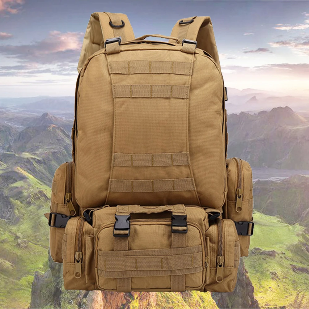 

More Function Tactic Record Hill Outdoors Camouflage Both Shoulders Backpack Group Combine Package Travelling Bag