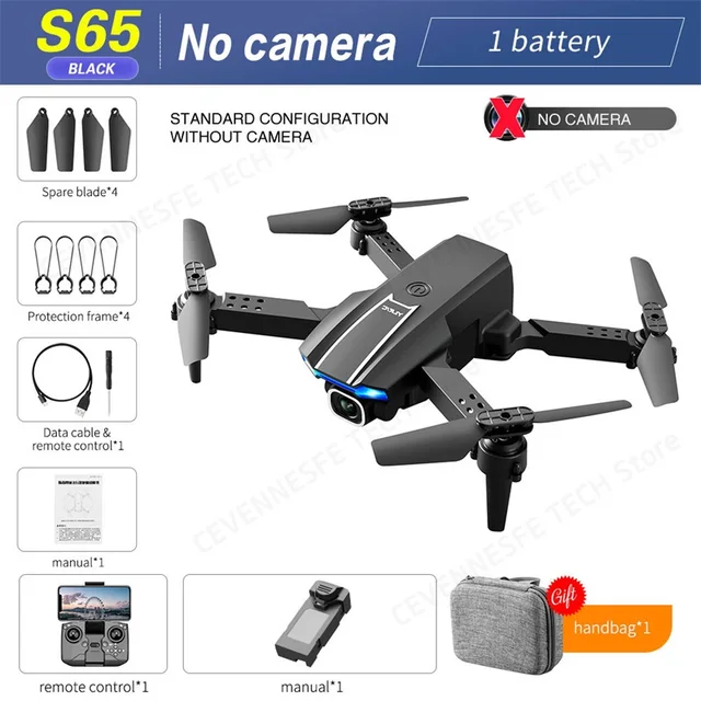 2021 New S65 Mini Drones 4K Profesional Dual Camera WIFI FPV Aerial Photography Foldable Quadcopter Rc Helicopter Dron Kids Toys