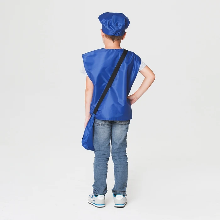 Costume Da Postino Per Bambini - Gilet, Cappello, Borsa E Buste, Per Halloween E Feste - Foto 4