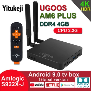 

UGOOS AM6 PLUS Android 9.0 TV Box Amlogic S922X-J 2.2G CPU 4GB DDR4 32GB 2.4G 5G WiFi 1000M Bluetooth 4K Dolby Audio Set Top Box