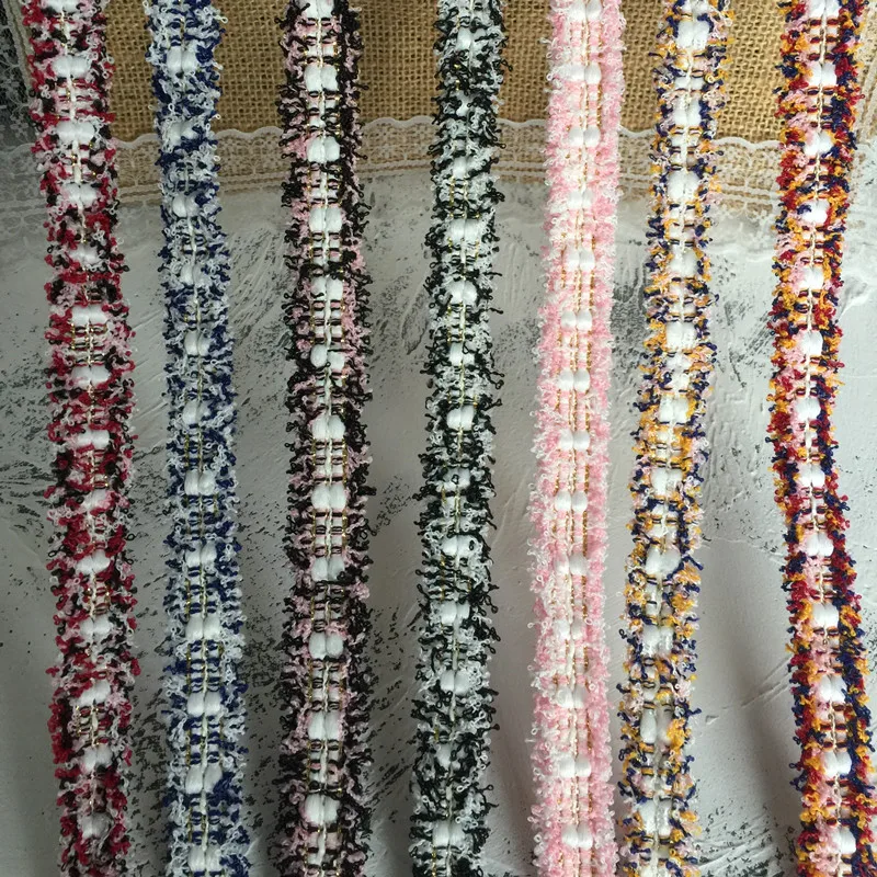 

2CM 2.5CM 7yards Tweed webbing ribbon with Frayed sides for gaments,hats,pins. sewing accessories Ribbon for garments