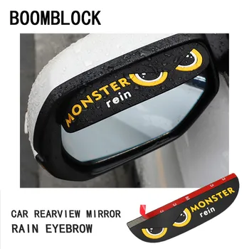 

2pcs Car Styling soft rubber Rain Brow sticker for kia Ceed Cerato Suzuki grand vitara Citroen xsara picasso C3 Subaru Saab