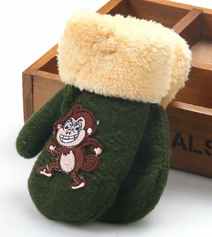 Cute winter gloves kids Thicken Hot Infant Baby Girls Boys Of Winter Warm cartton Gloves kids winter gloves waterproof варежки
