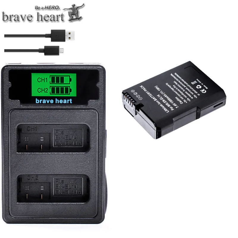 charger and 1battery 2x EN-EL14 en-el14a RU EL14 el14a Батарея декодировать bateria+ usb зарядное устройство для nikon d5300 d5200 d5100 d3100 d3200 P7100 P7800 - Цвет: charger and 1battery