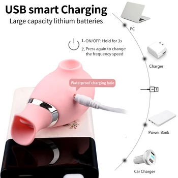 Sucking Vibrator Sex Toy for Women Clitoris Stimulator Blowjob Oral Nipple Anal Vagina Sucker Vibrators Toys for Adults Sex Shop 6