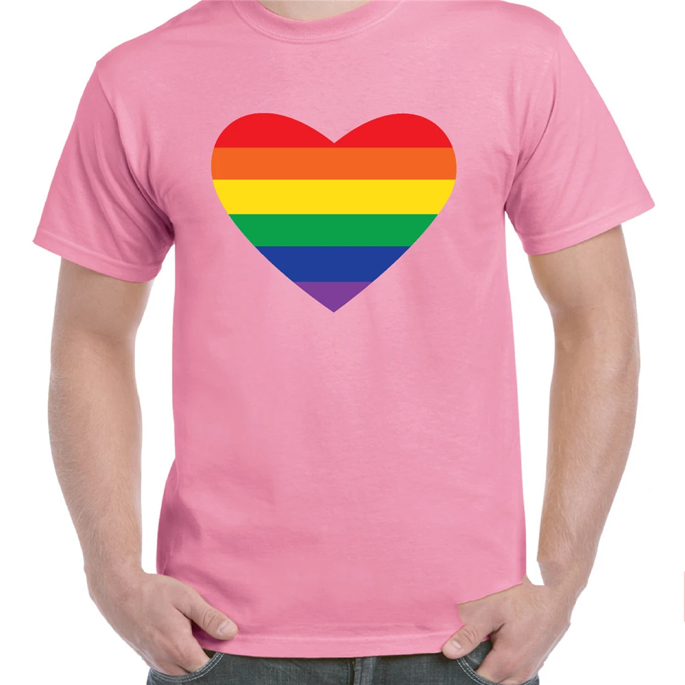 ゲイプライドの虹ハートtシャツ男性女性平等愛は愛lgbt受賞マルディグラフォアグラのギフトストリートトップスtシャツシャツ Tシャツ Aliexpress