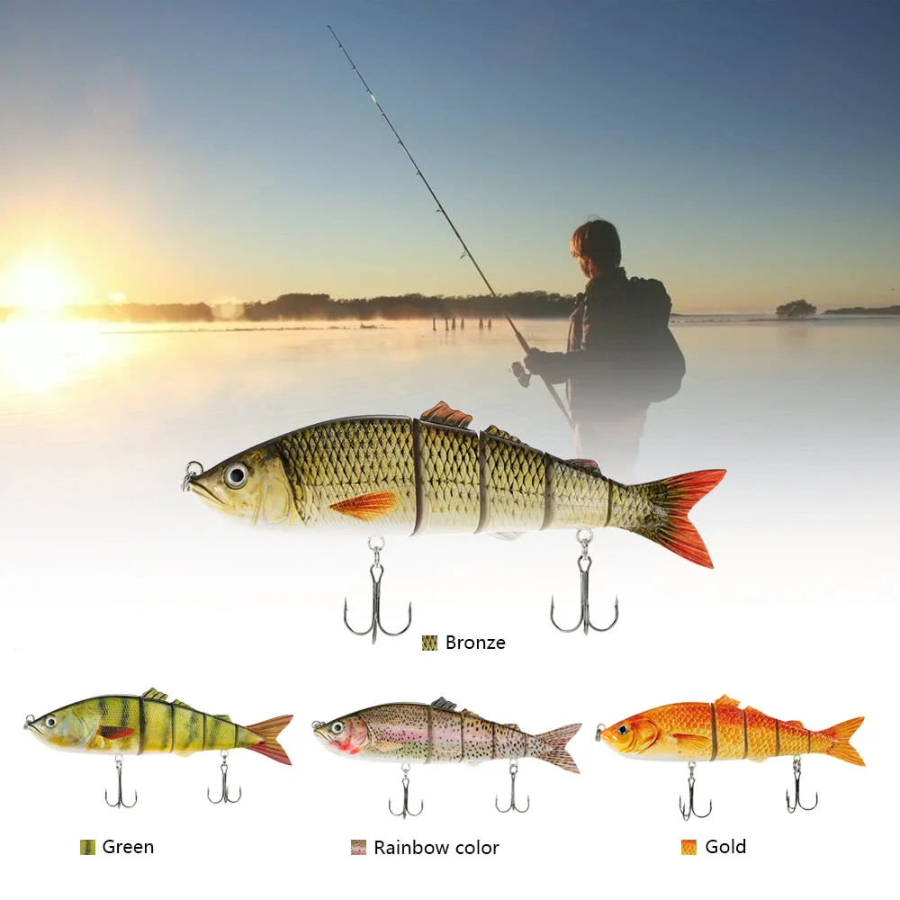22cm / 25cm Lifelike Multi-jointed 5-segement Swimbait Hard Fishing Lure Bass Bait