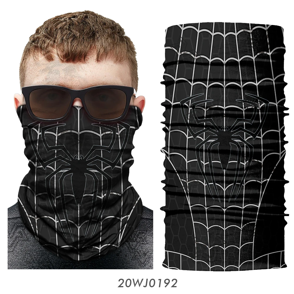 20WJ0192 Велосипедная Бандана с 3d-изображением Человека-паука, ветрозащитная зимняя Лыжная Балаклава, шарф-труба с изображением Человека-паука, маска для лица для мотоцикла - Цвет: 20WJ0192