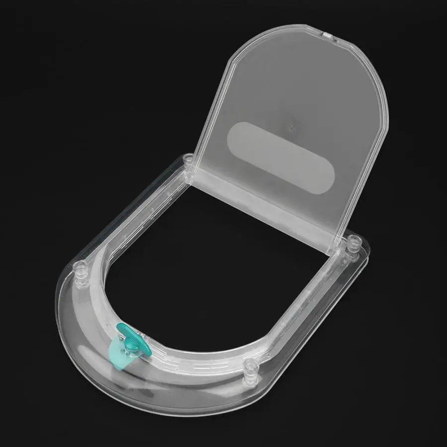 Transparent Lockable Dog Cat Kitten Door Security Flap Door ABS  Flexible Animal Small Pet Cat Dog Gate Door Pet Supplies