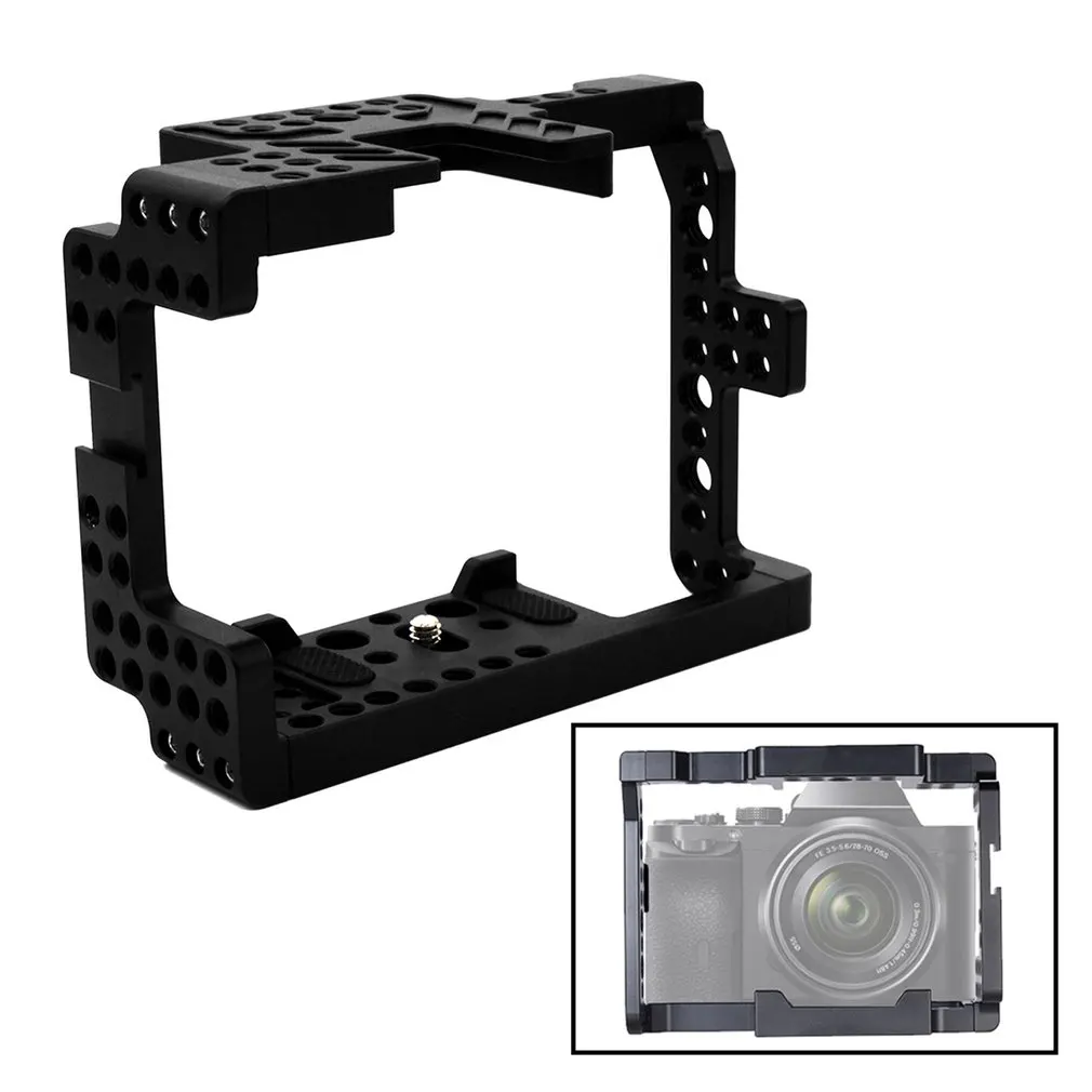 Клетка для кролика Камера защиты Камера стабилизатор для sony A7II ILDC Камера с ручным управлением с холодным подставка для обуви держатель