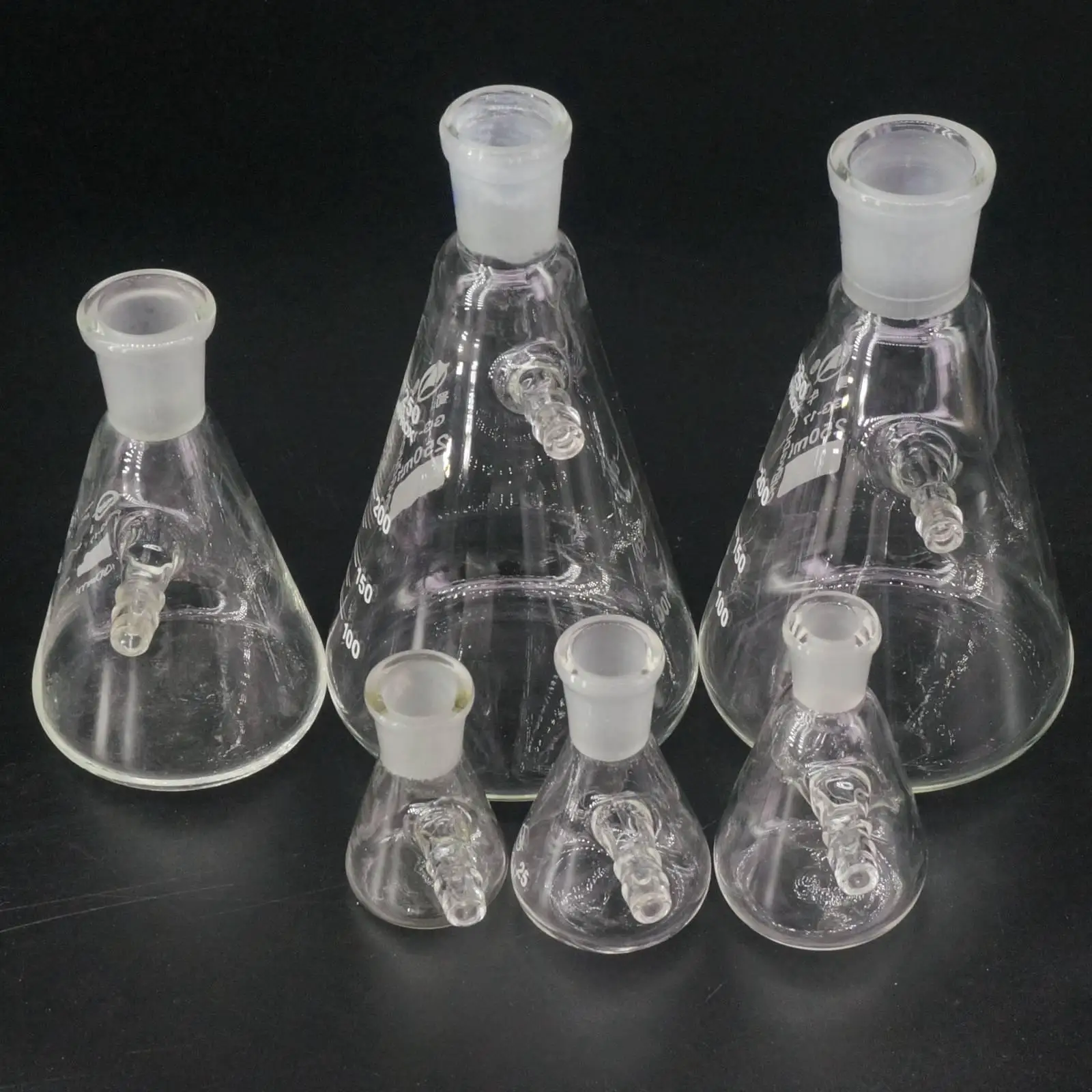 10/19 14/23 붕규산염 유리 진공 그라인딩 입 여과 흡입 플라스크, 10ml, 25ml