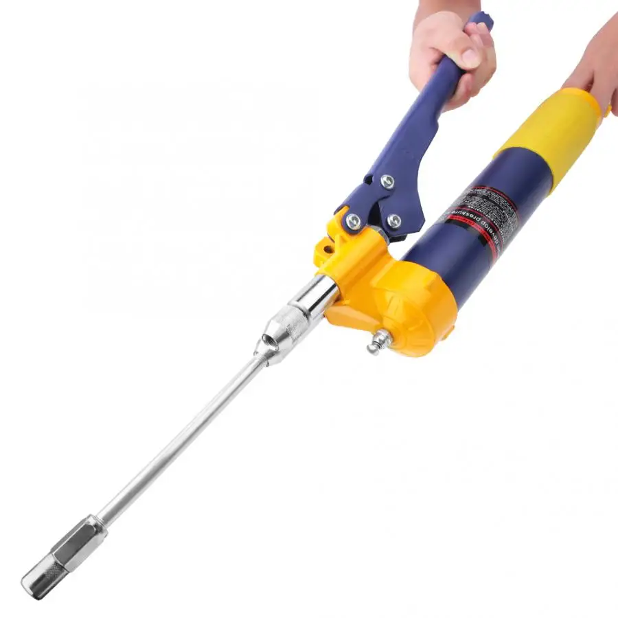 Смазочный пистолет высокого давления масляный насос 1200psi смазочный инструмент с двойной головкой ручной смазочный пистолет