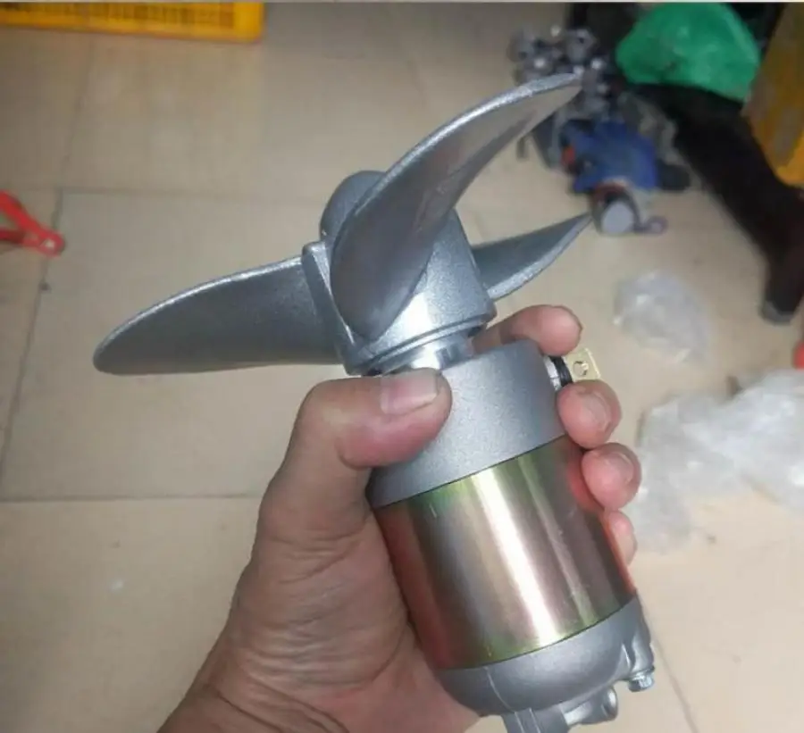 

12V DIY внешний электродвигатель propeller подвесной пропеллер резиновый лодочный подводный пропеллер