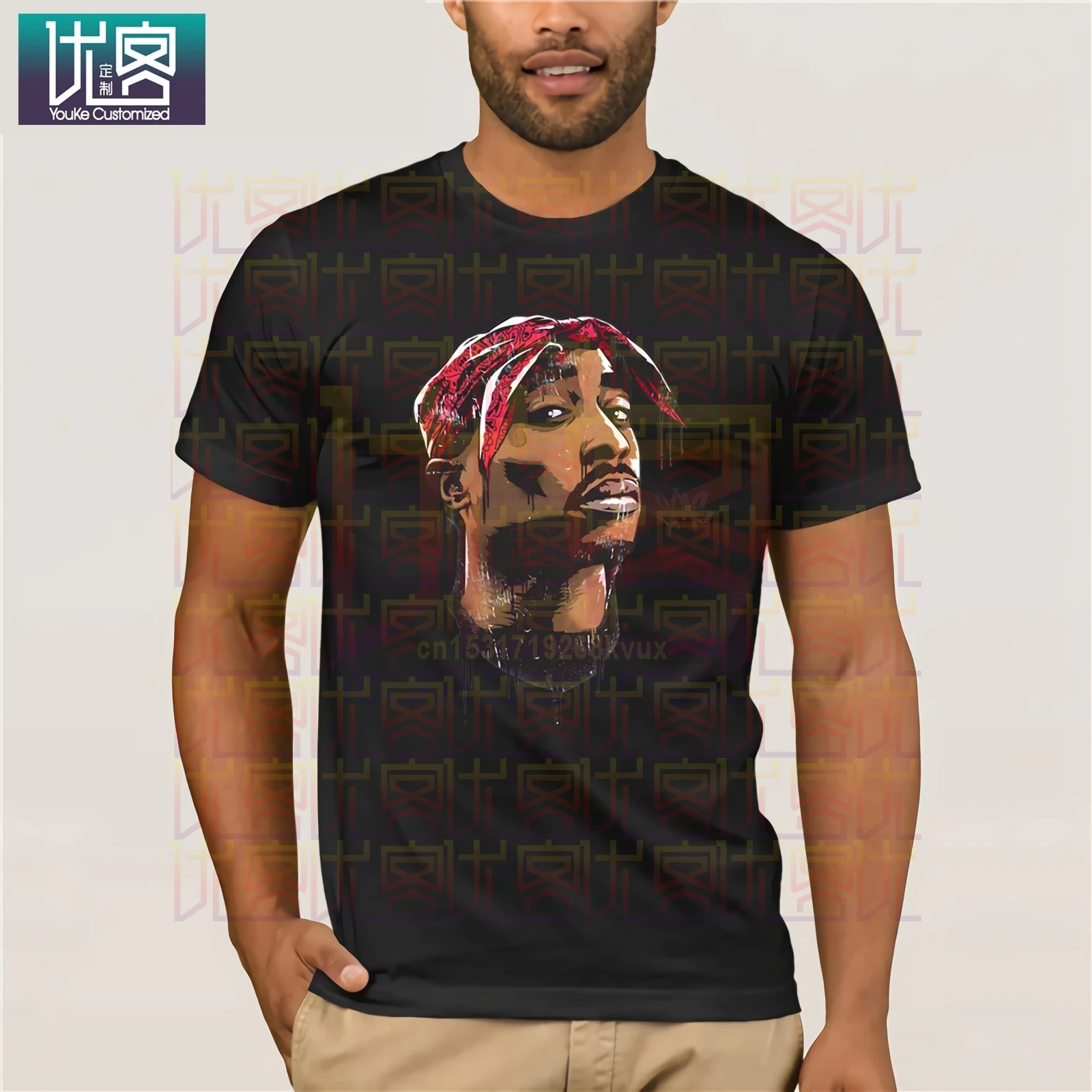 2pac Tupac мультфильм винил домашний декор наклейка на стену футболка короткий рукав