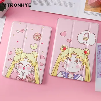 

Cover for funda iPad air 3 10.5 Case Super Slim Tri-folded Smart Case for iPad mini 5 2019 Air 1/2 Pro 10.5 Cover Auto Sleep