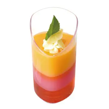 

50pcs 80ml Mini Dessert Cups Clear Parfait Appetizer Cups Jelly Pudding Mousse Cups Disposable Dessert Container