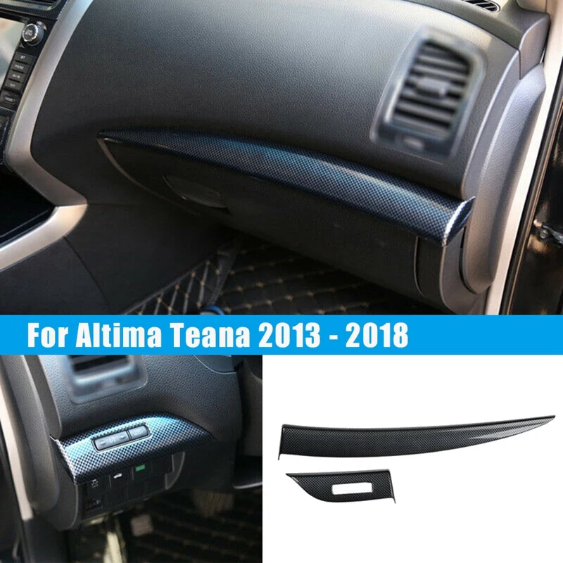 AU05-отделка панели приборной из углеродного волокна для Nissan Altima / Teana 2013-2018 LHD |