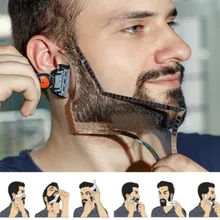 2021 Men Beard Template StylingTool Double Sided Beard Shaping Comb Beauty Tool Shaving Hair Removal Razor Tool for Men Makeup