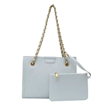 

2 pieces fashion large capacity bags for women 2020 PU leather Women's shoulder bag bolsos para mujer purses and handbags