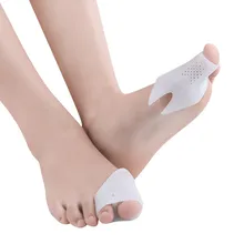 2 шт/лот удобный регулирующий силиконовый Гель для женщин два гель для пальцев ног Bunion протектор разделитель пальцев при вальгусной деформации профилактика «косточек» на ноге Уход за ногами