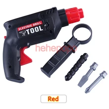 Детский пластиковый инструмент для моделирования и технического обслуживания, электрическая игрушка, дрель, обучающая игрушка для детей, подходит для сборки, набор инструментов