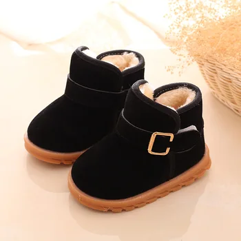 

Winter Baby Boys Girls Shoes Kids New Fashion Cute Cartoon Snow Boots Warm Cotton Thick Shoes Children Casual Boots Sneakers