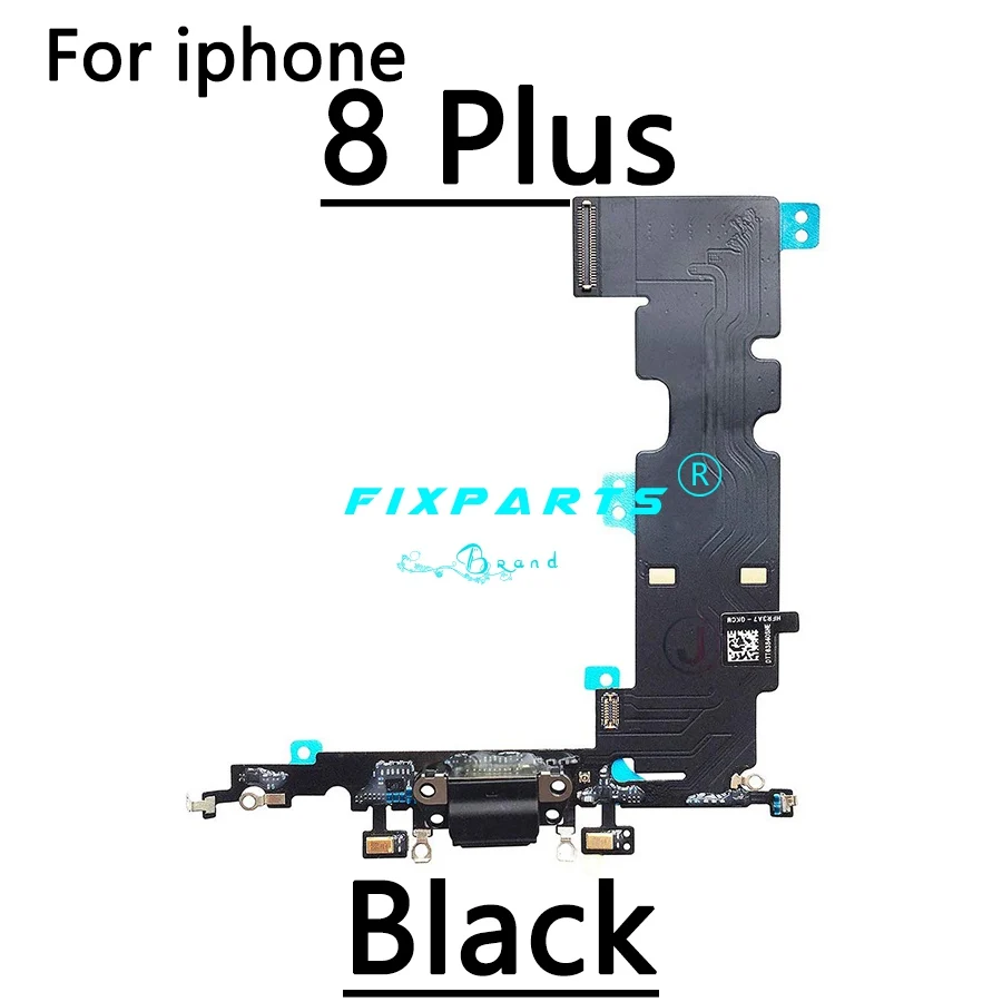 4G 5SE высококачественный зарядный гибкий кабель для iPhone 4S, 5, 5S, SE, 6, 6 S, 7, 8 Plus, USB порт для зарядки, док-станция с микрофоном, гибкий кабель - Цвет: IP-8Plus Black