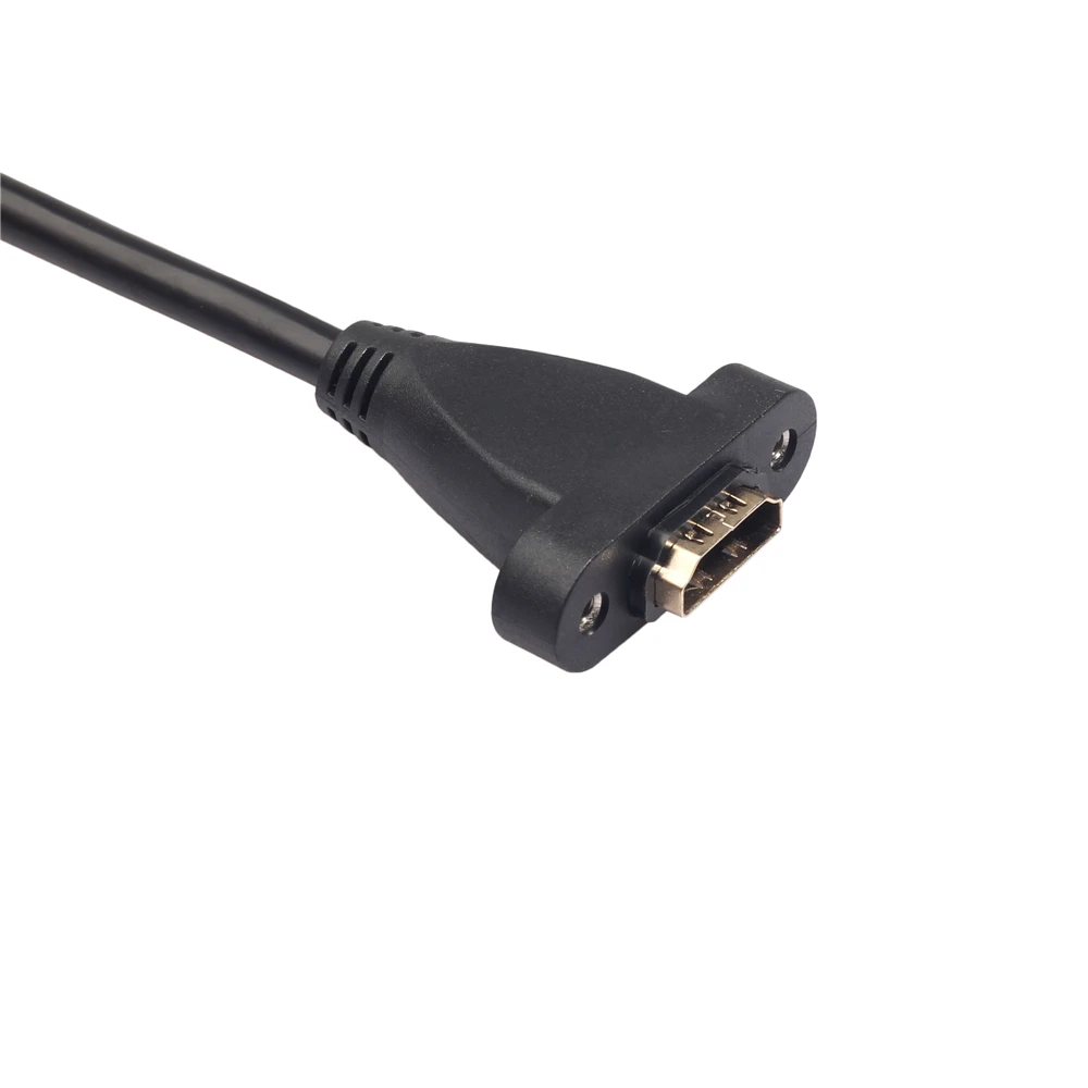 Позолоченный Удлинительный кабель, HDMI штекер к гнезду с винтовой панелью крепление V1.4 1080P для psp HDTV 30 см 50 см 1 м 1,5 м