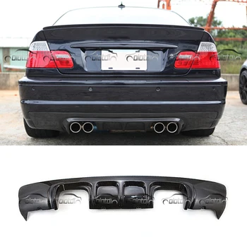 

V Style Car Styling Carbon Fiber Rear Spoiler Lip Bumper Diffuser For BMW E46 M3