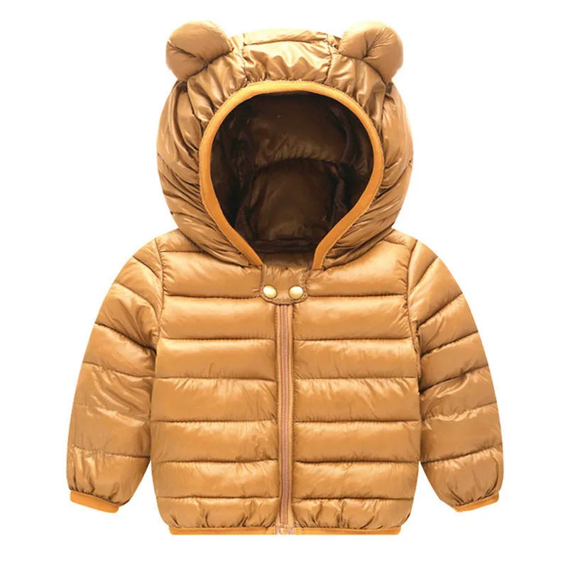 Waiwaibear/новые зимние пальто для малышей пуховое хлопковое пальто, куртка одежда для малышей пуховая куртка с капюшоном для малышей, одежда для мальчиков и девочек