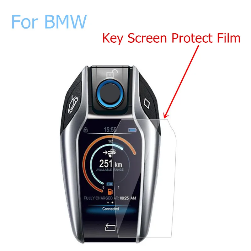 Touchscreen Display Key Digital Key HD Screen Protective Film Anti-scratch Waterproof Film For BMW X3 X4 X5 I8 730li 740li 5/6/7 car key film