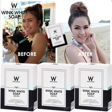 Подмигивающее белое мыло глута чистое мыло глутатион Отбеливающее мыло ручной работы антивозрастное осветляющее мыло 80 г